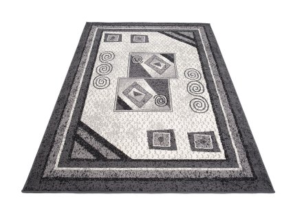 Kusový koberec 4597B DARK sivý CHEAP PP CRM (Rozmer 120x170)