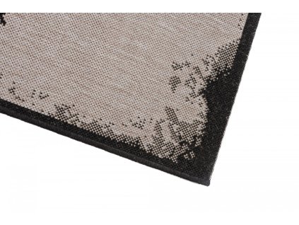 Kusový koberec 20356 strieborný čierny (Rozmer 60x110)