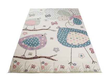 Kusový koberec V048A krémový HAPPY EBR (Rozmer 120x170)