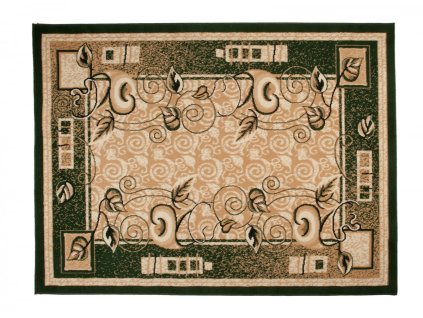 Kusový koberec E952A zelený ATLAS PP (Rozmer 160x230)