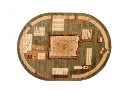 Kusový koberec 5067A zelený DORIAN OV (Rozmer 180x260)