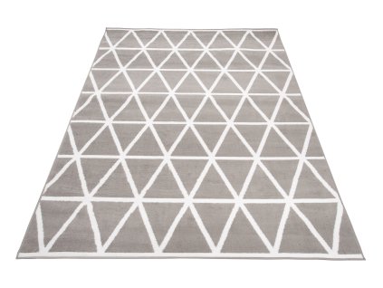 Kusový koberec C436A LIGHT sivý/biely BALI PP (Rozmer 300x400)