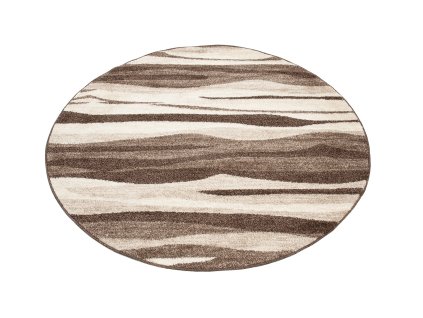Kusový koberec K186A LIGHT hnedý SARI KOŁO 3UX (Rozmer 80x150)