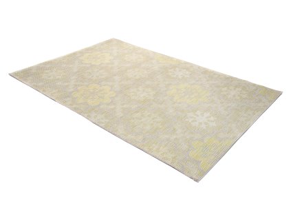 Kusový koberec 21139 ivory Silver/zelený DY. TERAZZA (Rozmer 80x150)