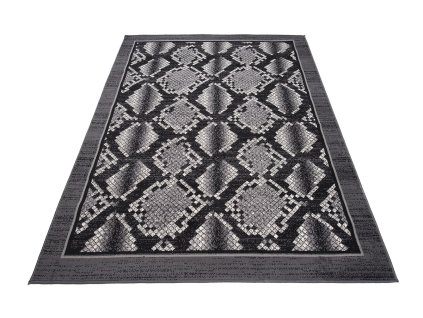 Kusový koberec K873B čierny CHEAP PP CRM (Rozmer 180x250)