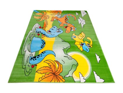 Kusový koberec A731A zelený KINDER CFV (Rozmer 120x170)