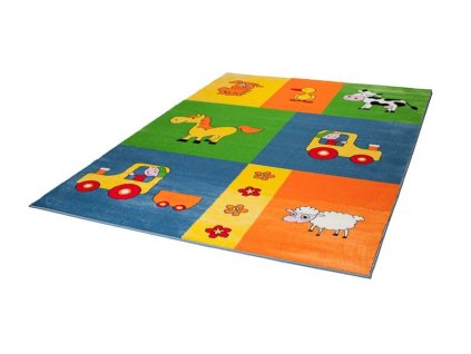 Kusový koberec C802A modrý KINDER CFV (Rozmer 160x220)