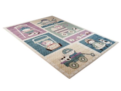 Kusový koberec V036A krémový HAPPY EBR (Rozmer 80x150)