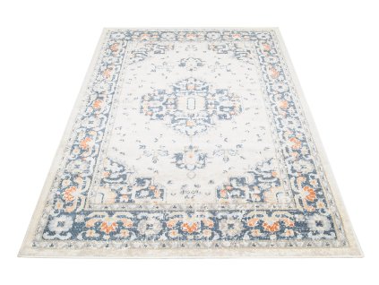 Kusový koberec 5172A krémový / D.modrý MIA (Rozmer 200x300)