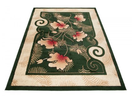 Kusový koberec 4495A zelený ATLAS PP (Rozmer 140x200)