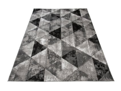 Kusový koberec C603A LIGHT sivý/biely BALI PP (Rozmer 160x230)