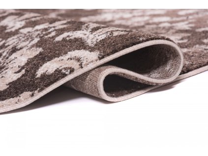 Kusový koberec H076A hnedý SARI OV BRH (Rozmer 140x190)