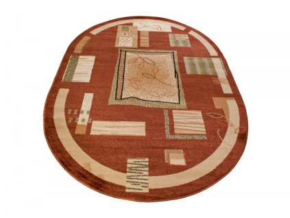 Kusový koberec 5067A hnedý DORIAN OV (Rozmer 110x265)