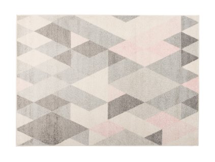 Kusový koberec C946B sivý/ružový LAZUR (Rozmer 300x400)