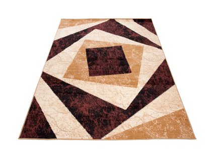 Kusový koberec K855B hnedý CHEAP PP BGX (Rozmer 200x300)