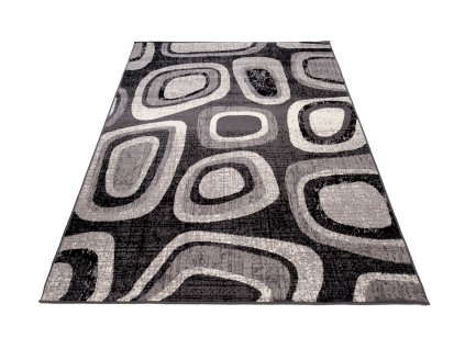 Kusový koberec D314B sivý CHEAP PP CRM (Rozmer 60x100)