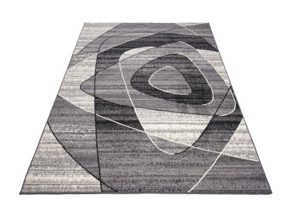 Kusový koberec K858A DARK sivý CHEAP PP CRM (Rozmer 160x230)