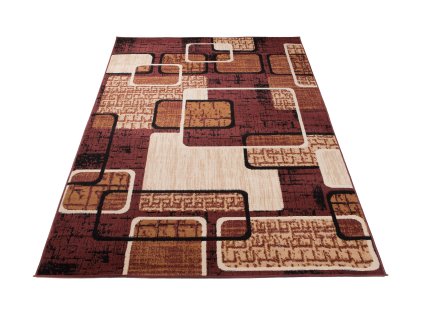 Kusový koberec K859A hnedý CHEAP PP BGX (Rozmer 80x150)