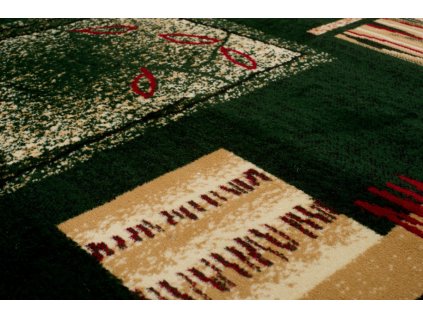 Kusový koberec 5067D zelený ATLAS PP (Rozmer 140x200)