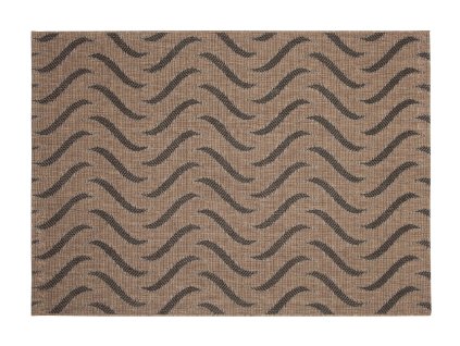 Kusový koberec 20586 Coffe / čierny (Rozmer 60x110)