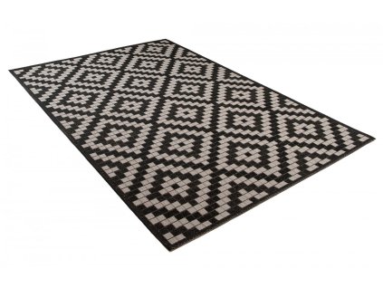 Kusový koberec 20147 čierny strieborný (Rozmer 60x110)