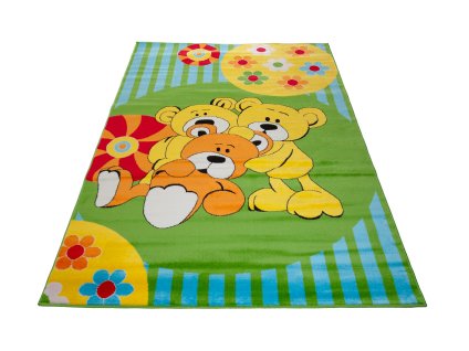 Kusový koberec C801A zelený KINDER CFV (Rozmer 140x190)
