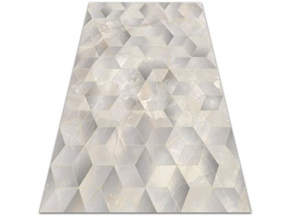 Módne vinylový koberec 3D kocky