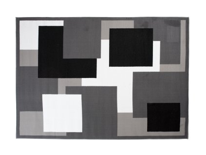 Kusový koberec T968A DARK sivý CHEAP PP CRM (Rozmer 120x170)