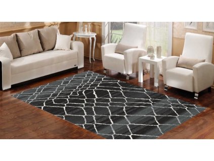 Kusový koberec H072A antracitový SARI BSF (Rozmer 240x330)