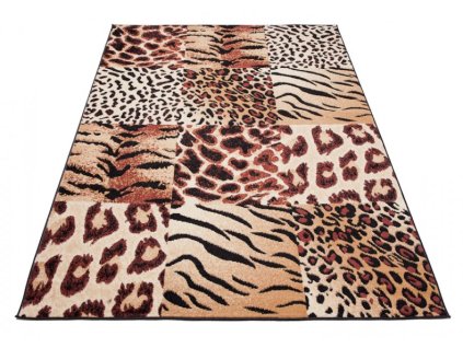 Kusový koberec J318A čierny ATLAS PP (Rozmer 80x150)