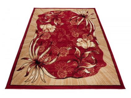 Kusový koberec 4491A červený ATLAS PP (Rozmer 60x100)