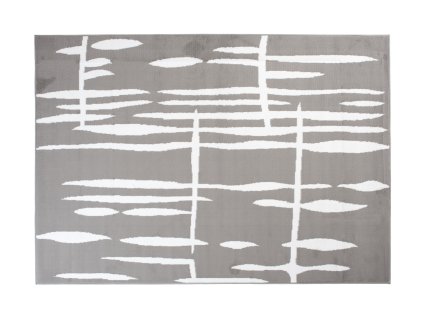 Kusový koberec T967A sivý CHEAP PP CRM (Rozmer 200x300)