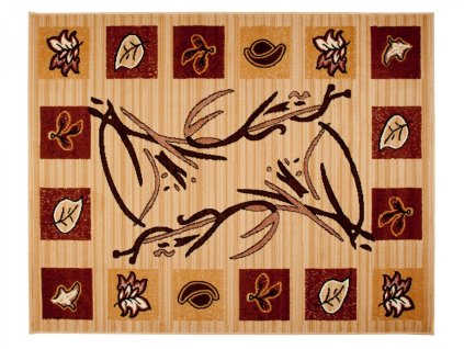 Kusový koberec 7157B LIGHT béžový ATLAS PP (Rozmer 140x190)