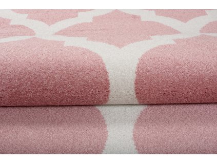 Kusový koberec T824A ružový HAPPY EBR (Rozmer 80x300)
