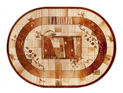 Kusový koberec 4289D krémový DORIAN OV (Rozmer 110x265)