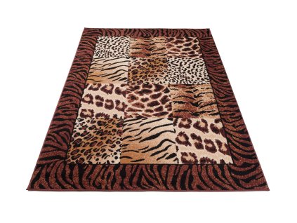 Kusový koberec K861A čierny CHEAP PP BGX (Rozmer 220x300)