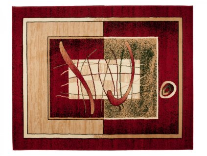 Kusový koberec 5118B červený ATLAS PP (Rozmer 160x220)