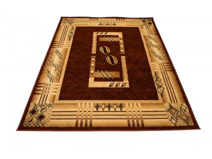 Kusový koberec 0437A hnedý DORIAN (Rozmer 80x150)