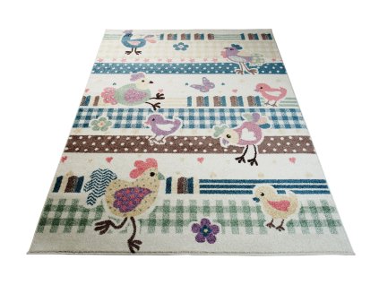 Kusový koberec V004A krémový HAPPY EBR (Rozmer 160x230)