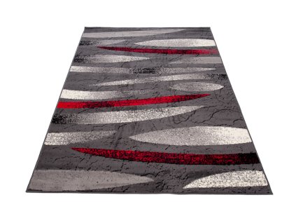 Kusový koberec D320B DARK sivý CHEAP PP CRM (Rozmer 250x350)