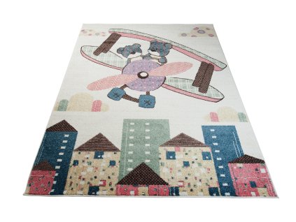 Kusový koberec V029A krémový HAPPY EBR (Rozmer 200x290)