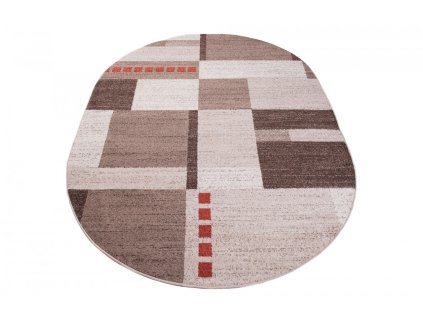 Kusový koberec H064B béžový SARI OV BRH (Rozmer 120x170)