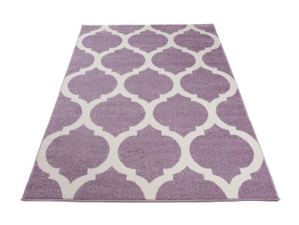 Kusový koberec T824A svetlo fialový HAPPY EBR (Rozmer 240x330)