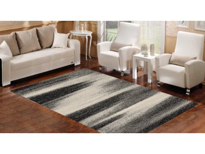 Kusový koberec K206A DARK sivý SARI B1X (Rozmer 120x500)