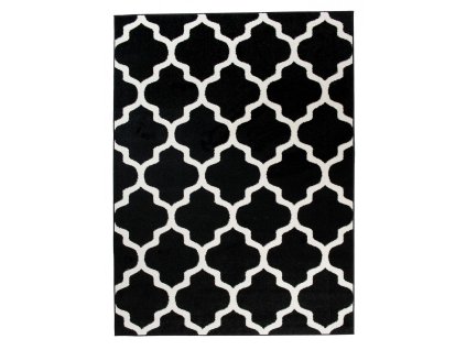 DECOREUM Koberec čierny obdĺžnik frisee 479c51c65c9b350-80x150