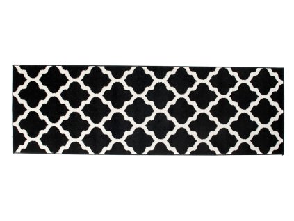 DECOREUM Koberec čierny obdĺžnik polypropylén 75a2b2531c8628-90x320