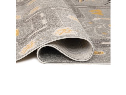 Kusový koberec E667A sivý HAPPY FBA (Rozmer 300x400)