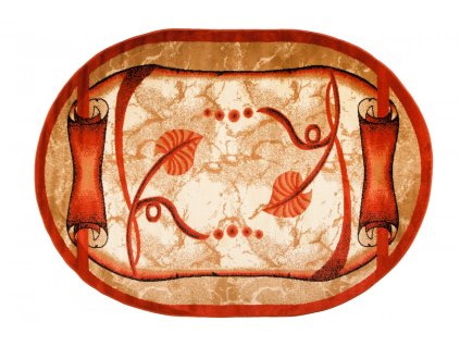 Kusový koberec 9106A hnedo oranžový DORIAN OV (Rozmer 160x230)