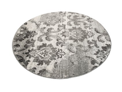 Kusový koberec H076B biely SARI KOŁO BSF (Rozmer 80x150)