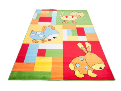 Kusový koberec K597A zelený KINDER CFV (Rozmer 240x330)